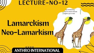 Lamarckism and Neo Lamarckism [upl. by Lazaro]