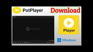 how to download and install potplayer for windows 71011  it touch [upl. by Chappelka]