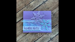 Stampin Up Snowflake Wishes Winter Card [upl. by Condon]