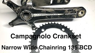 How to fit a Narrow Wide chainring on Campagnolo 135 BCD crankset [upl. by Einatsed]