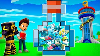 PAW PATROL ATRAPADOS DENTRO DE UNA BOTELLA EN MINECRAFT 😱 [upl. by Bennie69]