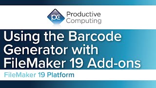 Using the Barcode Generator in Claris FileMaker  FileMaker Addons [upl. by Cherice]