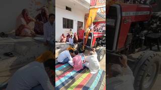 New tracto ki puja kr di Aman nagar vlogs minivlog vlog tractor shorts [upl. by Enelcaj]