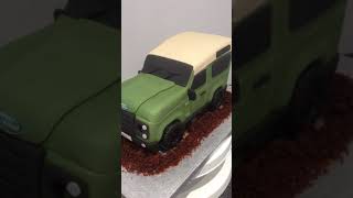 Land Rover Defender Cake with Headlights [upl. by Perloff129]