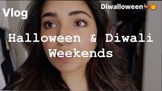 VLOG Halloween Diwali fireworks s’mores campfire christmas tree [upl. by Savory251]