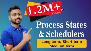 L15 Process States in Operating System SchedulersLong termShort termMedium term [upl. by Aidnac447]