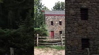 Wayside Inn Grist Mill  Waterfall ASMR [upl. by Doowron]