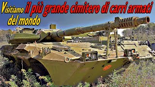 Leopard e blindati nel più grande cimitero di carri armati e mezzi corazzati del mondo [upl. by Puto528]