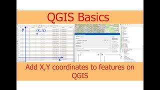 How to add X Y coordinates to QGIS attribute table in seconds [upl. by Lothar]