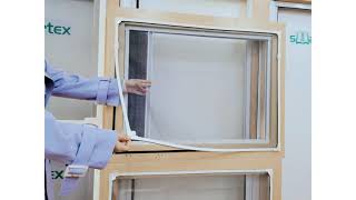 Amazing Magnetic window screen Installation Guide [upl. by Corder706]