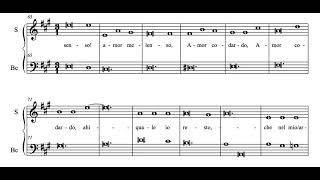 Amor Dormiglione B Strozzi Score Animation [upl. by Una]