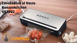 Envasadora al vacío Bonsenkitchen VS3802  Como se usa subtitulado en español [upl. by Atneuqal701]