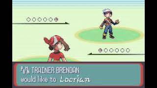 Pokémon RSE  Rival battle Locrian [upl. by Naellij]