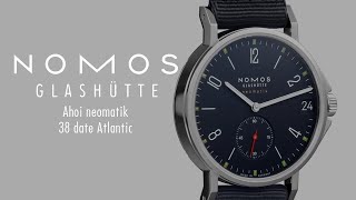 Nomos Glashütte Ahoi neomatik 38 date Atlantic [upl. by Corly]