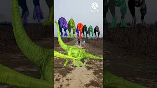 Big dinosaur trex chase part201youtubeshorts trex dinosaur jurassicworld dinosarfight shorts [upl. by Enomahs]