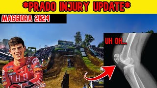 Jorge Prado Injury Update After Brutal Incident At Maggiora MXGP 2024 [upl. by Suinuj]