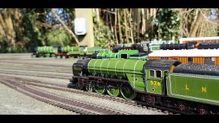 LNER Running Session on Garden Railway [upl. by Airol]