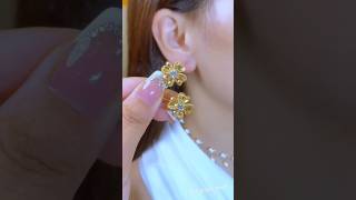 Amazing gold earring Designearrings trendingshorts [upl. by Attenod970]