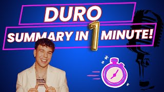 🎼Duro  RESUME EN 1 MINUTO ⏱️ SUMMARY IN 1 MINUTE 🎵 [upl. by Gudrin721]