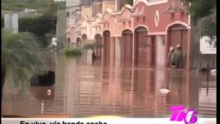 TVC TN5 Matutino  Lluvia provoca inundación en colonia La Hacienda de Tegucigalpa [upl. by Jessalin]