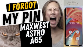 Maxwest Astro A65  I Forgot my Pin  I lost my pin pattern or password [upl. by Gazzo]