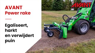 AVANT power rake top soil leveller [upl. by Garrick]