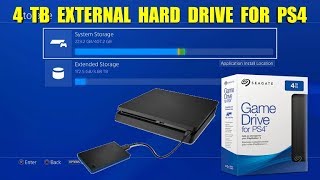 PS4 External Hard Drive 4T HD And How It Works [upl. by Llig]