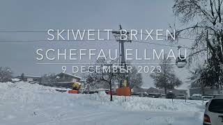 SkiWelt Brixen Scheffau Ellmau 9 december 2023 [upl. by Antonina]