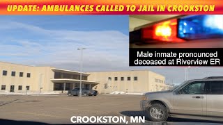 BREAKING NEWS UPDATE Male Inmate Dies In Crookston Minnesota [upl. by Ennovy]