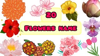 Flowers name  20 flowers name in english flower [upl. by Kenti]