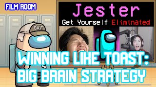 Analysing Toasts Big Brain Jester Win vs Hafu  Among Us Film Room AUA 128IQ [upl. by Leoy]