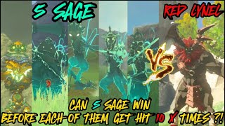 LYNEL VS 5 SAGE  Can 5 Sage Defeat Lynel Before Getting hit 10X EACH OF THEM  TOTK [upl. by Noellyn]