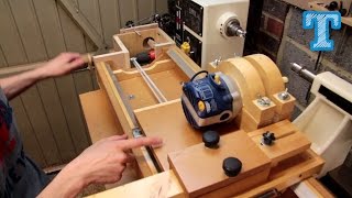 Homemade Router Spiral Cutting Jig How Its Built [upl. by Ramedlaw846]