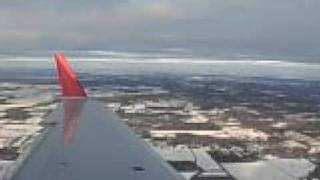 Passengers view from Jet 200 landing in Detroit [upl. by Karlow]