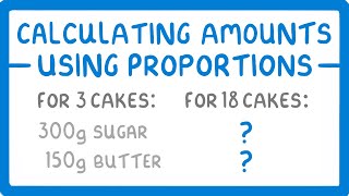 GCSE Maths  Scaling Up and Down Using Proportions 87 [upl. by Zarla]