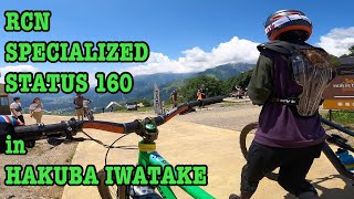 Ricchans on Specialized STATUS 160 in Hakuba Iwatake MTB Park [upl. by Ilatan]