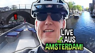 Fast UNFALL am Wasser 😱 XXL Tour durch AMSTERDAM 🇳🇱  MontanaBlack IRL [upl. by Ynad]