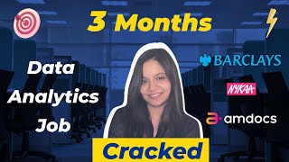 How I cracked Data Analyst Job Barclays in just 3 months  FREE Resources [upl. by Trinee768]