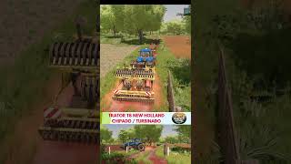 TRATOR T8 NEW HOLLAND  CHIPADO  TURBINADO  ARANDO TERRA NA FAZENDA  FARMING SIMULATOR 22  FS22 [upl. by Nered]