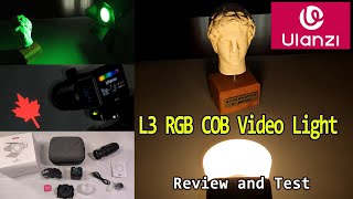 Ulanzi L3 RGB COB Video Light  Review and Testing [upl. by Jentoft187]