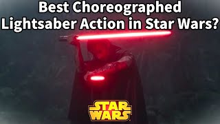 Best Choreographed Lightsaber Action in Star Wars [upl. by Enairda322]