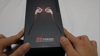 Bluedio Q5 Unbox Review and Instruction Guide for Inear Wireless Bluetooth Sports Headset [upl. by Otreblanauj280]