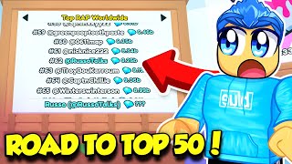 ROAD TO TOP 50 ON LEADERBOARDS IN PET SIMULATOR 99 [upl. by Isoais]