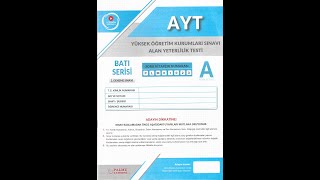 PALME BATI SERİSİ AYT 2 DENEME GEOMETRİ SORULARI [upl. by Uird]