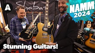 Incredible Custom Shop Guitars  Shabat  NAMM 2024 [upl. by Yklam648]