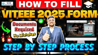 VITEEE 2025 form fill up 🔥  Step by Step  VITEEE 2025 Application form  VIT Vellore VITEEE 2025 [upl. by Gnauq]