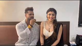 Khesari Lal Yadav And Akansha Puri  छठ के दिन लोगों से अपील किया [upl. by Canale]