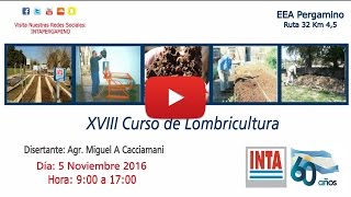 XVIII Curso de Lombricultura [upl. by Linoel]