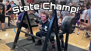 MISSOURI HIGH SCHOOL POWERLIFTING MEET‼️💪 STATE CHAMP🥇 1600 TOTAL [upl. by Diaz]