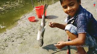 Little Boys Big Fish Adventure  Hook Fishing in Stunning Nature [upl. by Aiasi]